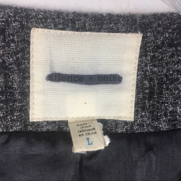 Silence + noise | Gray Tweed textured Open Blazer - Picture 4 of 5